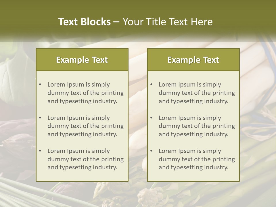 A Bunch Of White Asparagus Sitting On Top Of A Table PowerPoint Template