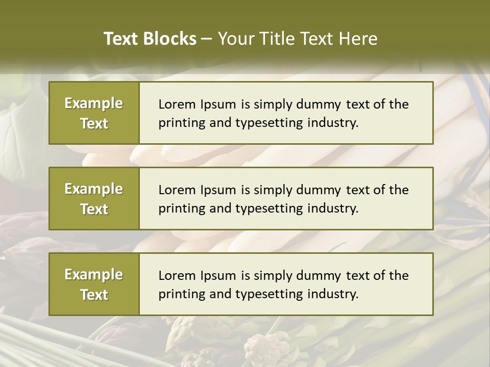 A Bunch Of White Asparagus Sitting On Top Of A Table PowerPoint Template
