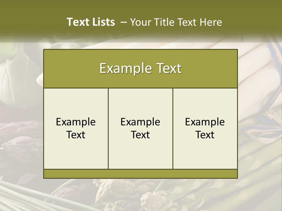 A Bunch Of White Asparagus Sitting On Top Of A Table PowerPoint Template