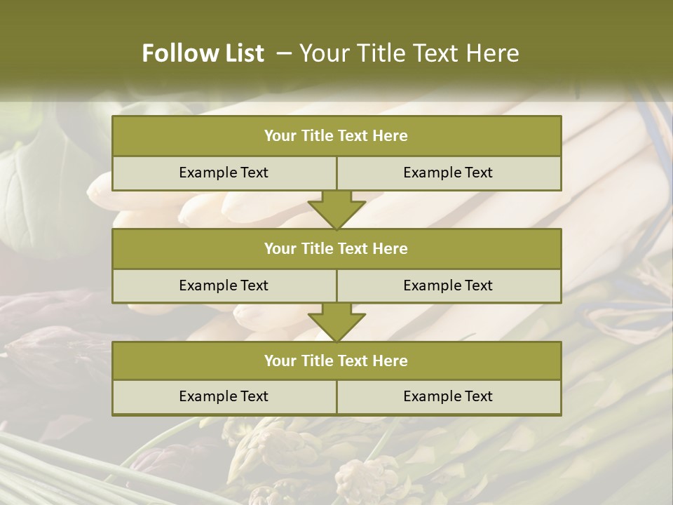 A Bunch Of White Asparagus Sitting On Top Of A Table PowerPoint Template