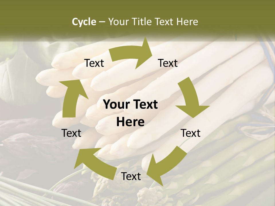 A Bunch Of White Asparagus Sitting On Top Of A Table PowerPoint Template