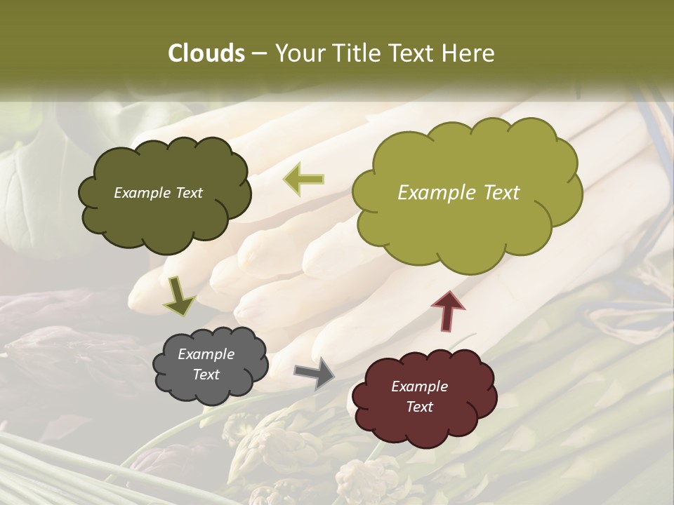 A Bunch Of White Asparagus Sitting On Top Of A Table PowerPoint Template