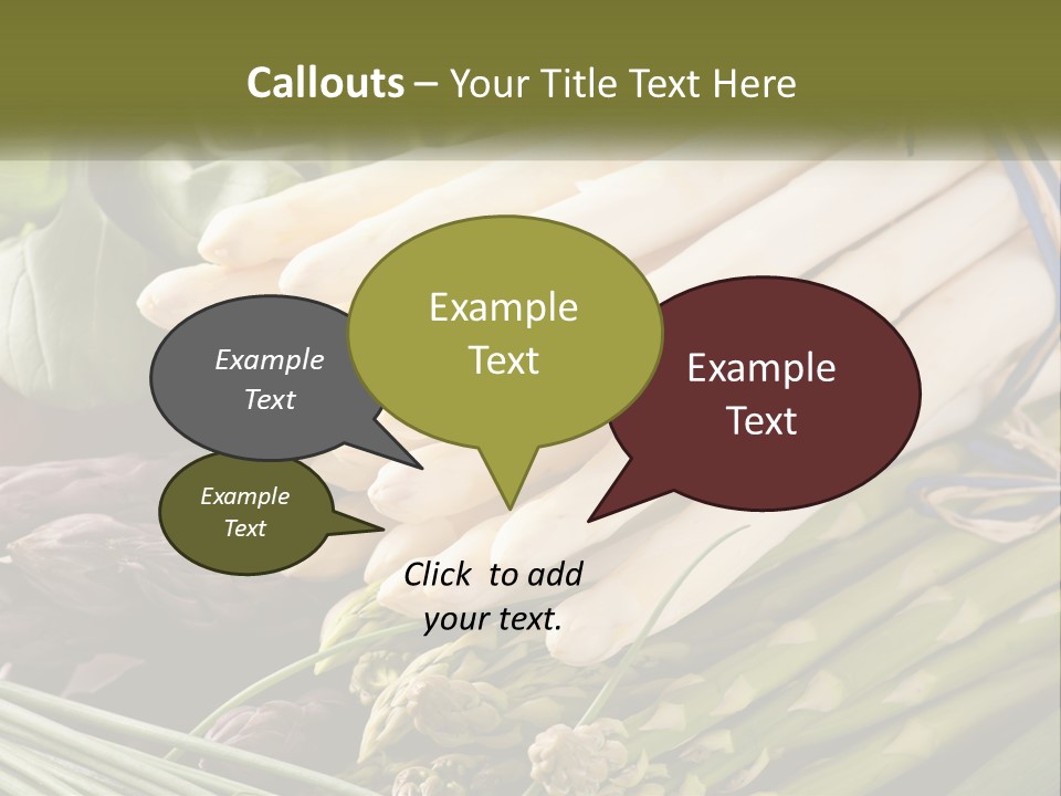 A Bunch Of White Asparagus Sitting On Top Of A Table PowerPoint Template