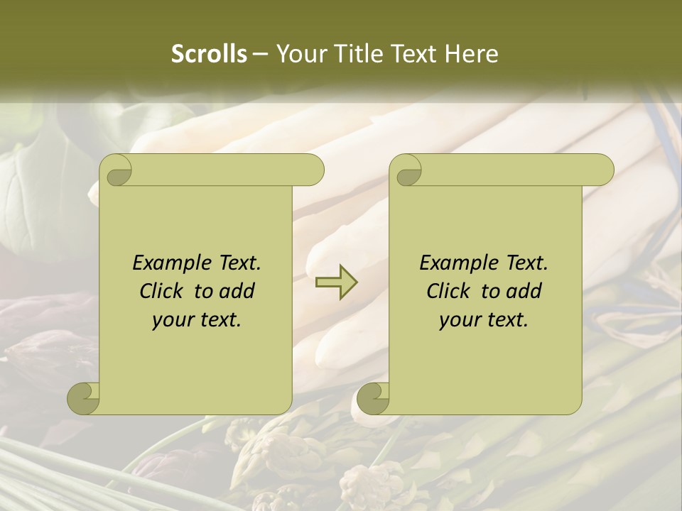 A Bunch Of White Asparagus Sitting On Top Of A Table PowerPoint Template