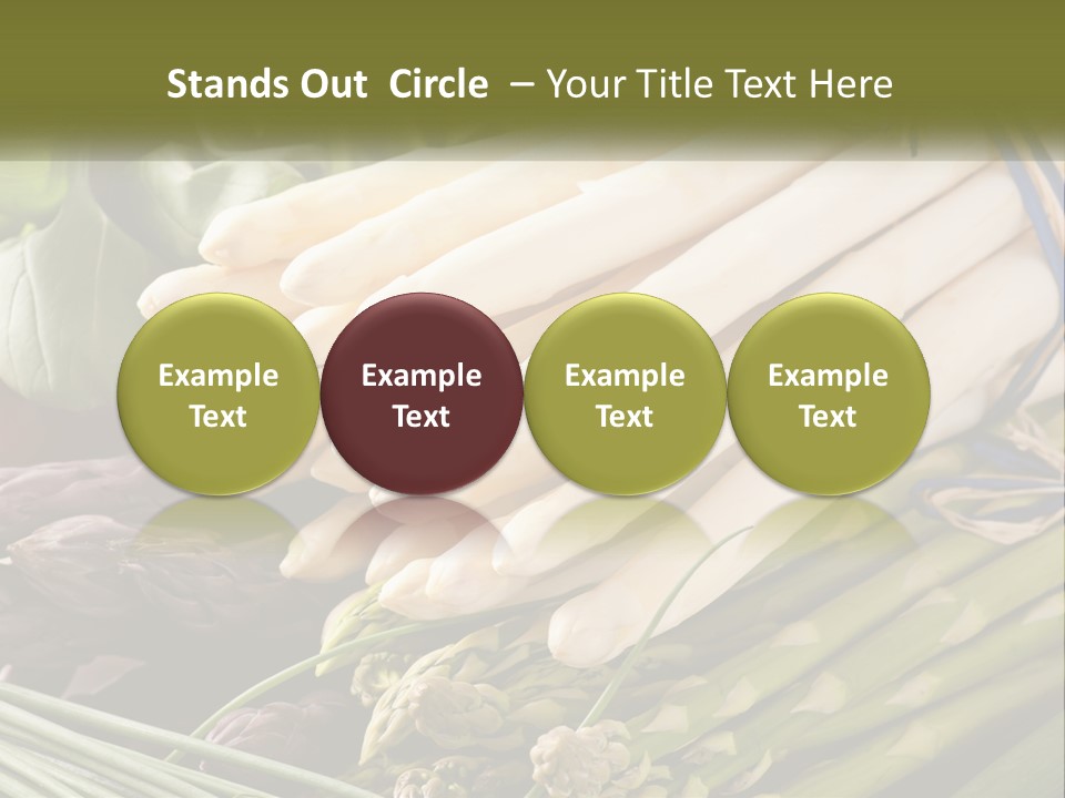 A Bunch Of White Asparagus Sitting On Top Of A Table PowerPoint Template
