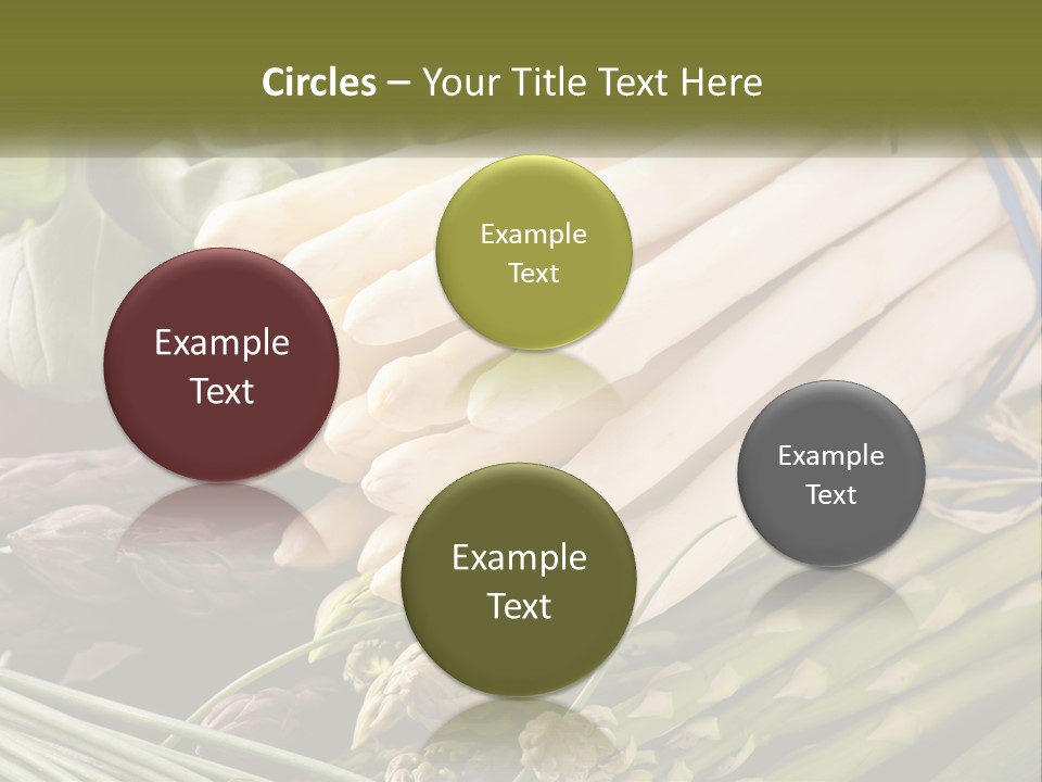 A Bunch Of White Asparagus Sitting On Top Of A Table PowerPoint Template