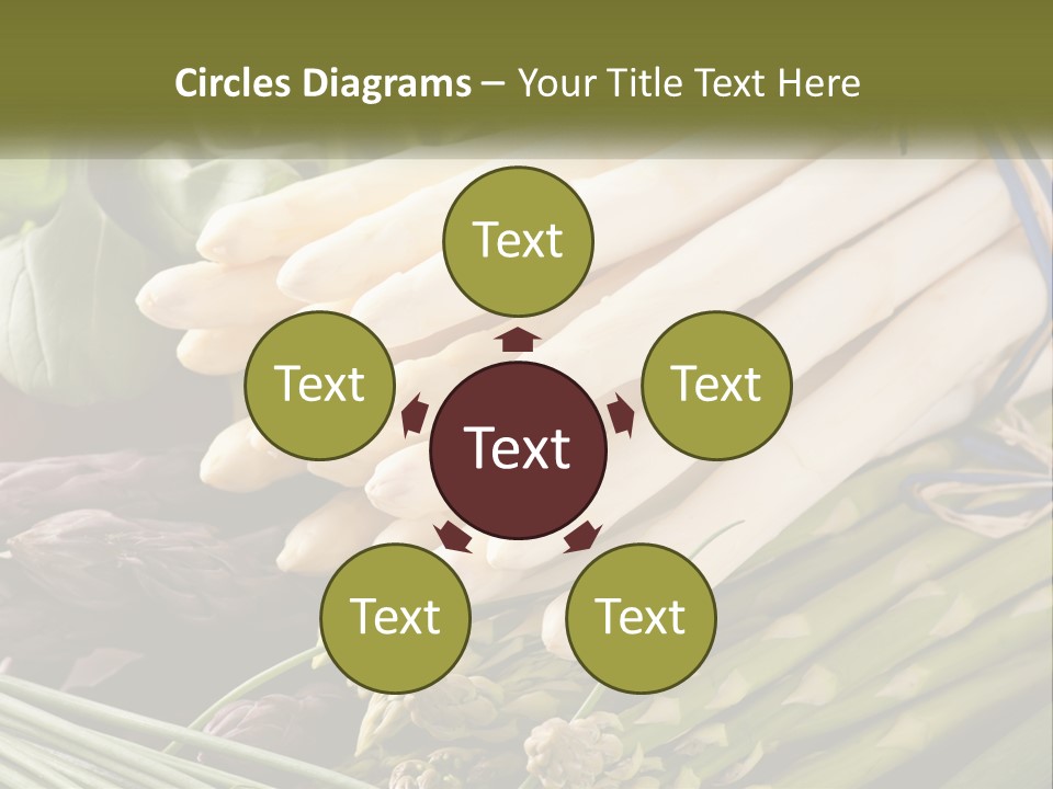 A Bunch Of White Asparagus Sitting On Top Of A Table PowerPoint Template