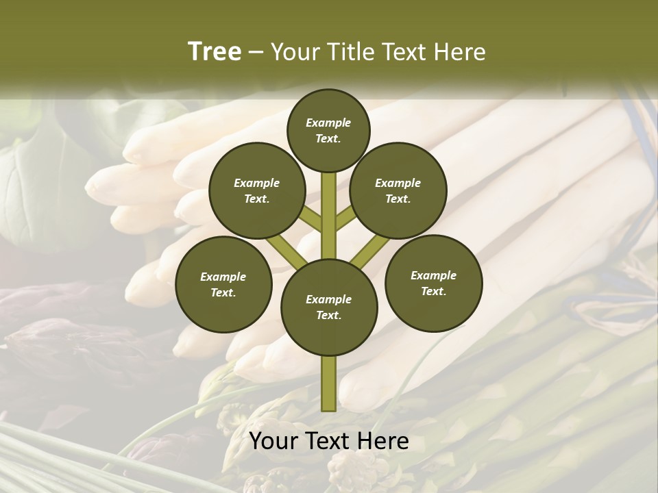 A Bunch Of White Asparagus Sitting On Top Of A Table PowerPoint Template