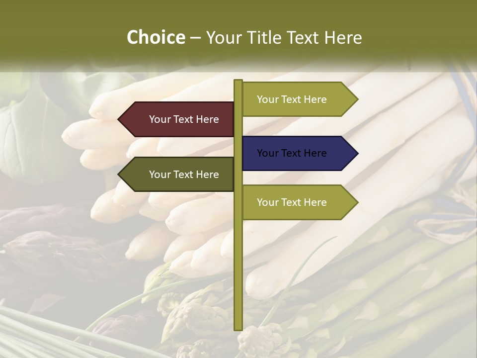 A Bunch Of White Asparagus Sitting On Top Of A Table PowerPoint Template