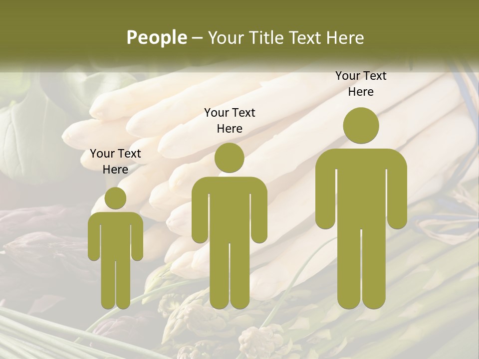 A Bunch Of White Asparagus Sitting On Top Of A Table PowerPoint Template
