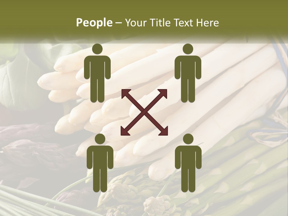 A Bunch Of White Asparagus Sitting On Top Of A Table PowerPoint Template