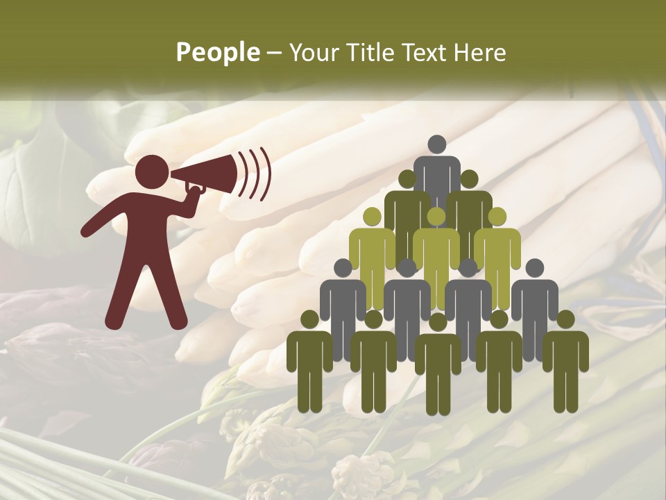 A Bunch Of White Asparagus Sitting On Top Of A Table PowerPoint Template