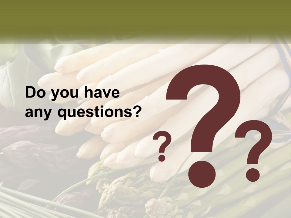 A Bunch Of White Asparagus Sitting On Top Of A Table PowerPoint Template