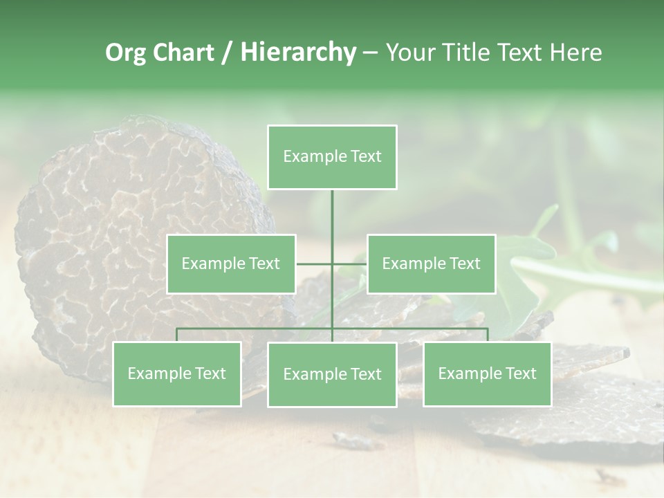 A Piece Of Food Sitting On Top Of A Wooden Table PowerPoint Template