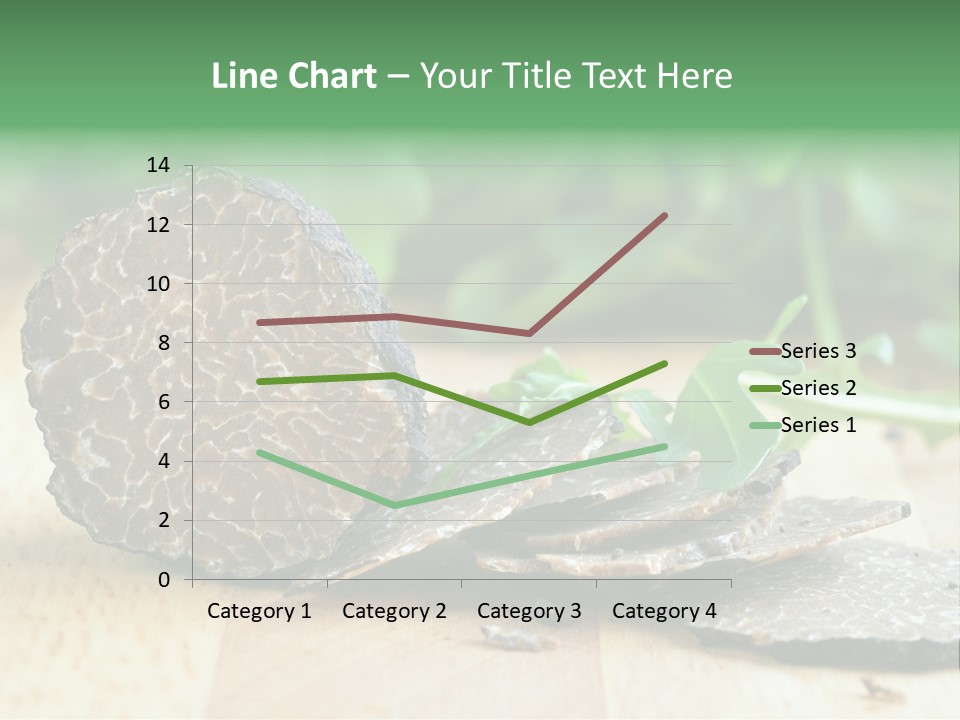 A Piece Of Food Sitting On Top Of A Wooden Table PowerPoint Template