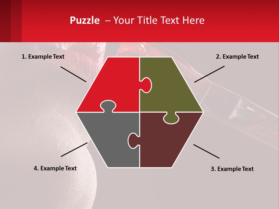 A Woman's Lips Are Painted Red With A Brush PowerPoint Template