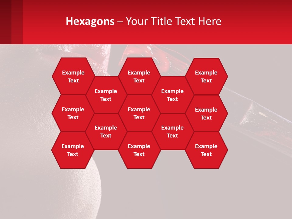 A Woman's Lips Are Painted Red With A Brush PowerPoint Template