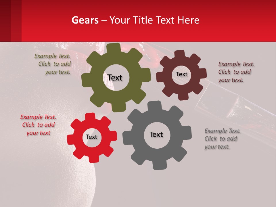 A Woman's Lips Are Painted Red With A Brush PowerPoint Template