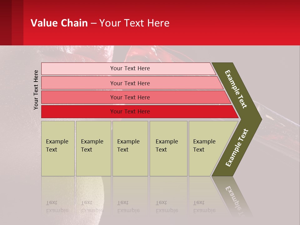 A Woman's Lips Are Painted Red With A Brush PowerPoint Template