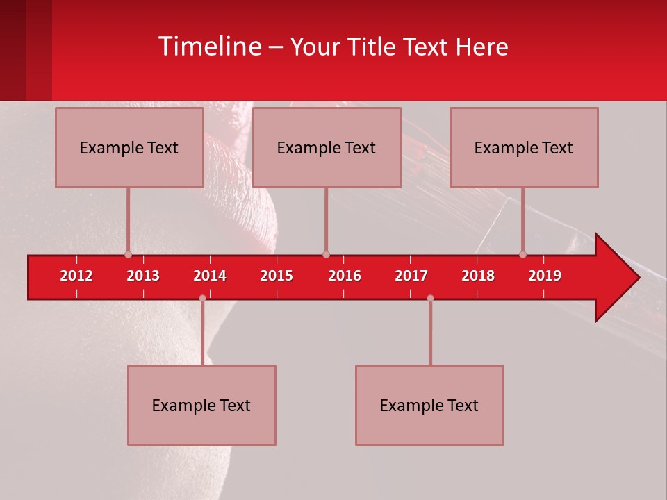 A Woman's Lips Are Painted Red With A Brush PowerPoint Template