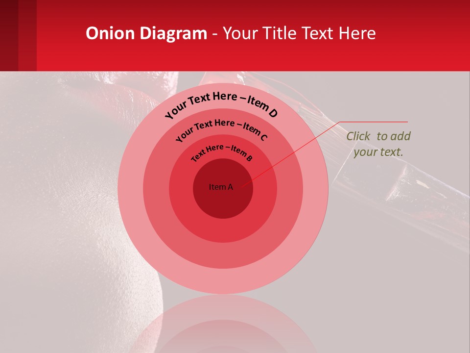 A Woman's Lips Are Painted Red With A Brush PowerPoint Template