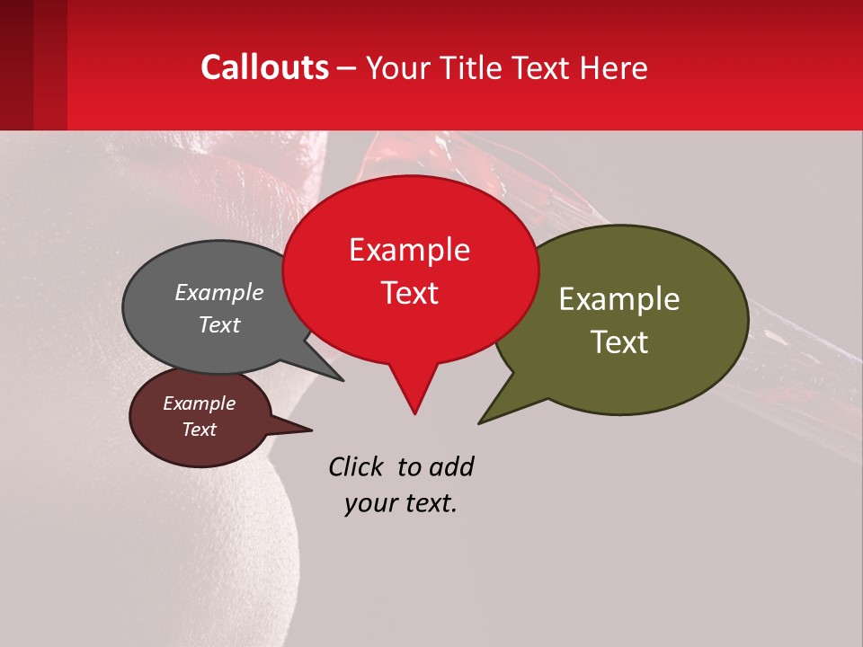 A Woman's Lips Are Painted Red With A Brush PowerPoint Template