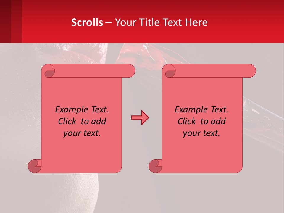 A Woman's Lips Are Painted Red With A Brush PowerPoint Template