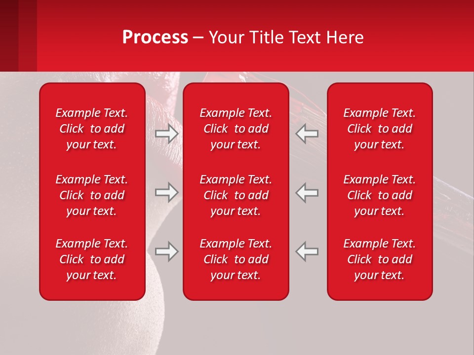 A Woman's Lips Are Painted Red With A Brush PowerPoint Template