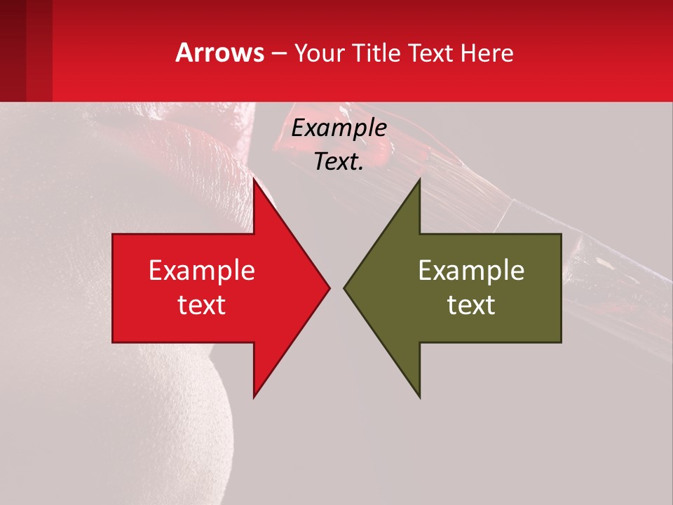 A Woman's Lips Are Painted Red With A Brush PowerPoint Template