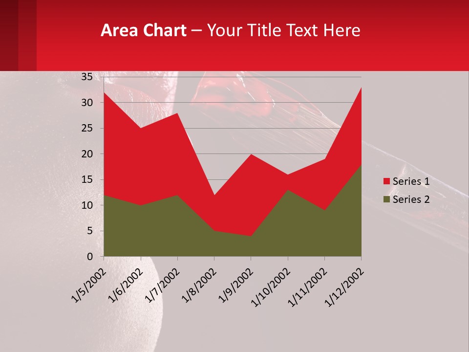 A Woman's Lips Are Painted Red With A Brush PowerPoint Template