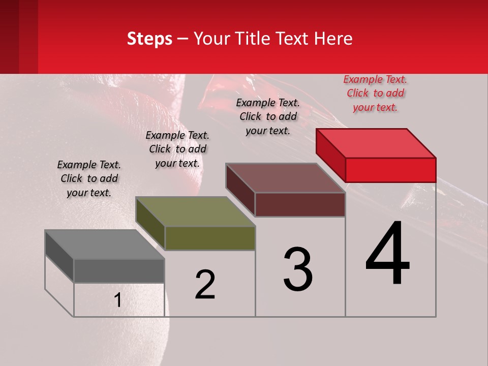 A Woman's Lips Are Painted Red With A Brush PowerPoint Template