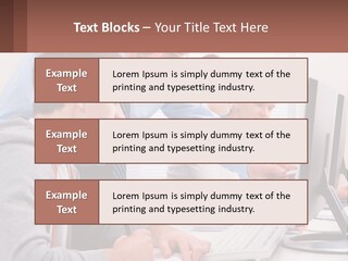 A Group Of People Working On A Computer PowerPoint Template