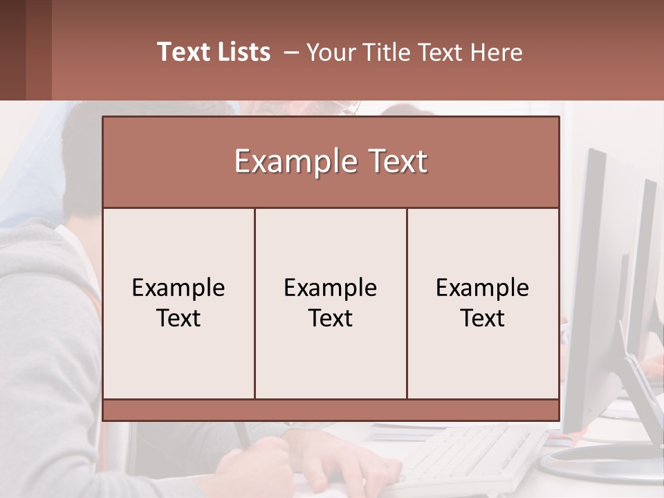 A Group Of People Working On A Computer PowerPoint Template