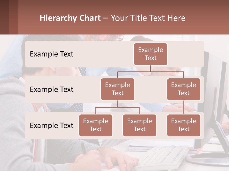 A Group Of People Working On A Computer PowerPoint Template