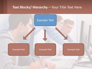 A Group Of People Working On A Computer PowerPoint Template