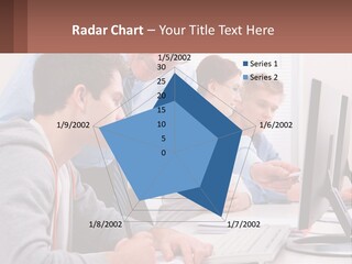 A Group Of People Working On A Computer PowerPoint Template