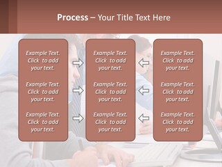 A Group Of People Working On A Computer PowerPoint Template