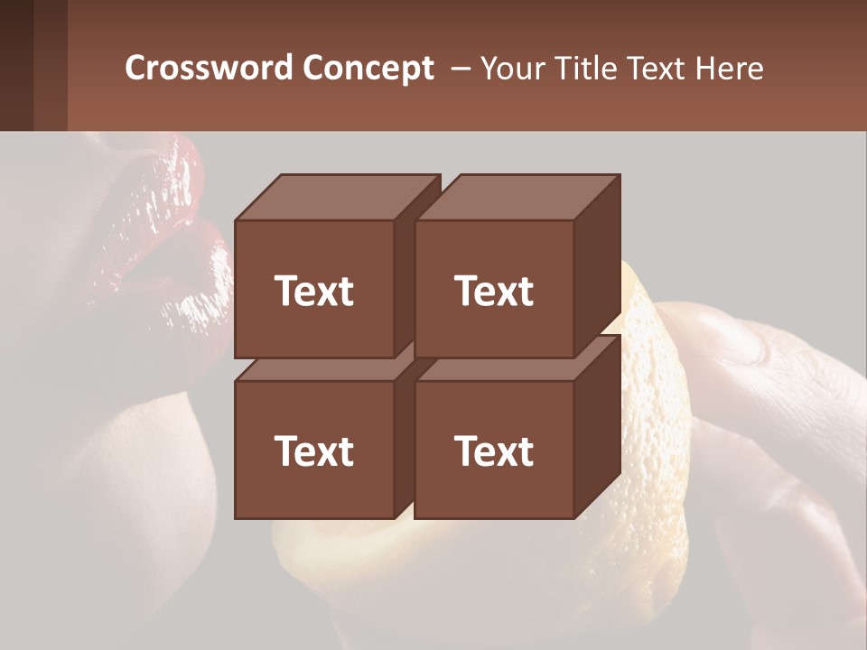 A Person Holding A Slice Of Lemon In Their Hand PowerPoint Template