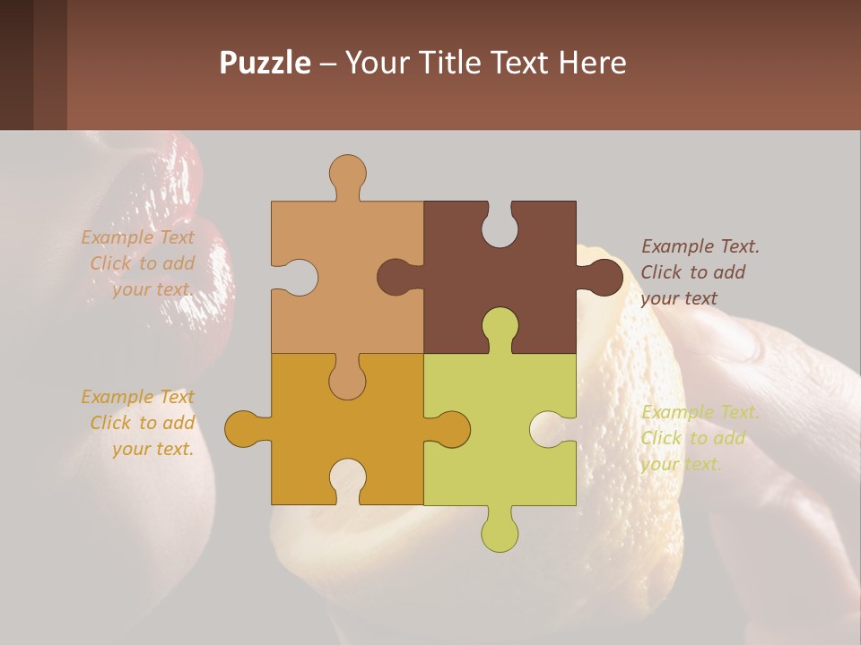 A Person Holding A Slice Of Lemon In Their Hand PowerPoint Template