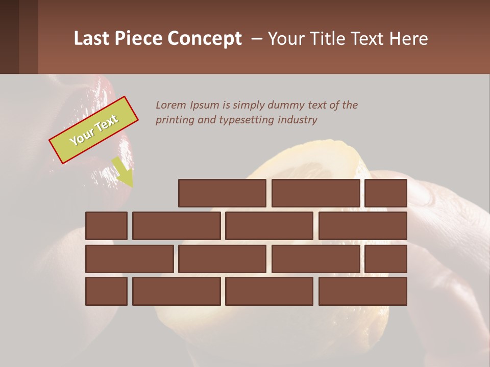 A Person Holding A Slice Of Lemon In Their Hand PowerPoint Template