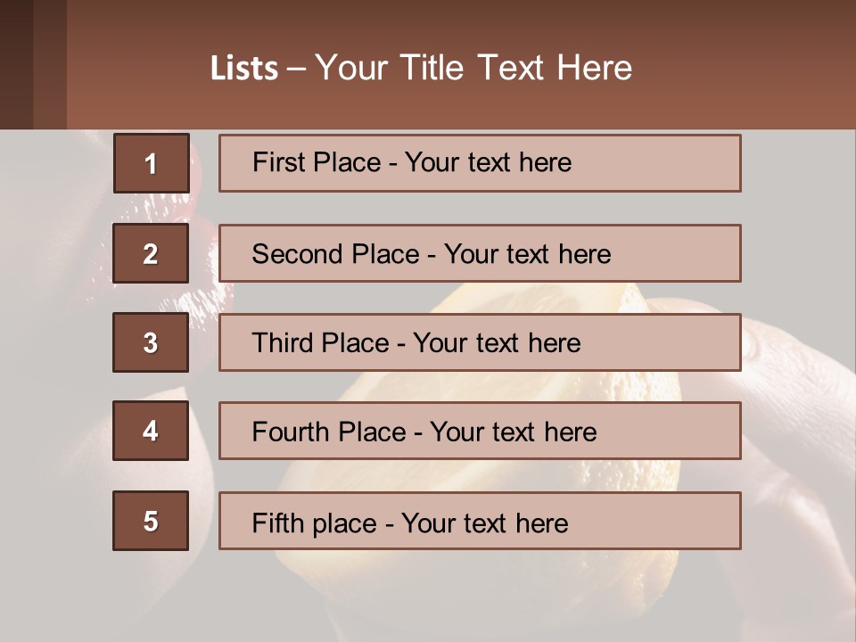 A Person Holding A Slice Of Lemon In Their Hand PowerPoint Template