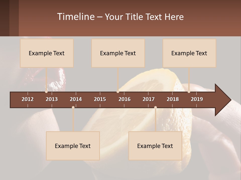 A Person Holding A Slice Of Lemon In Their Hand PowerPoint Template