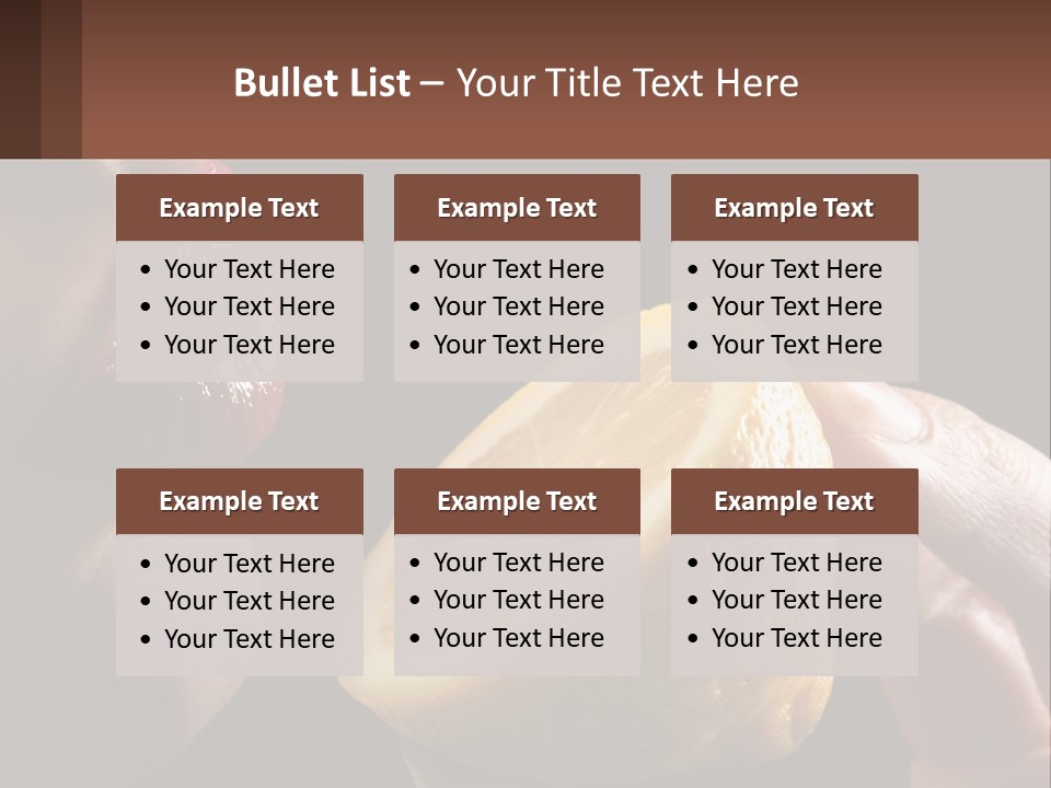 A Person Holding A Slice Of Lemon In Their Hand PowerPoint Template