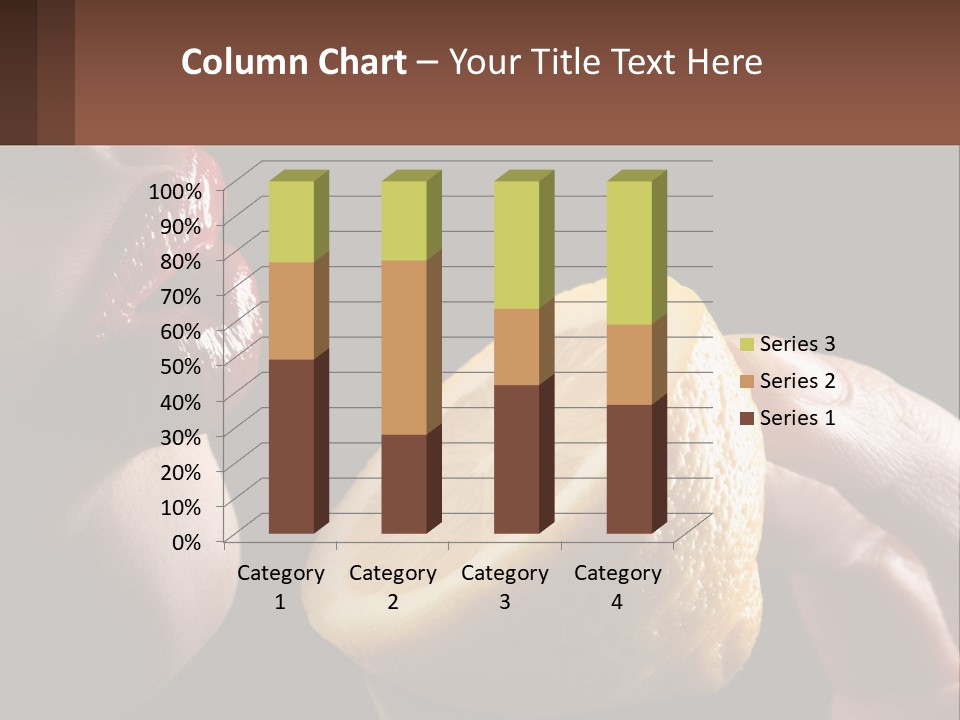 A Person Holding A Slice Of Lemon In Their Hand PowerPoint Template