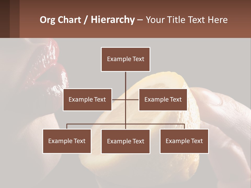A Person Holding A Slice Of Lemon In Their Hand PowerPoint Template