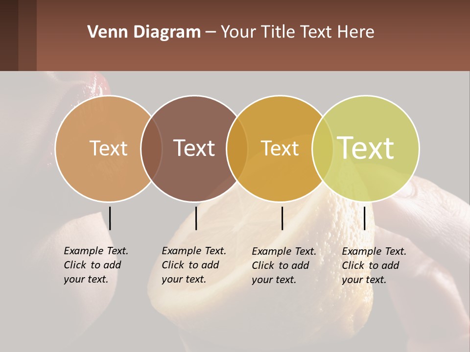 A Person Holding A Slice Of Lemon In Their Hand PowerPoint Template