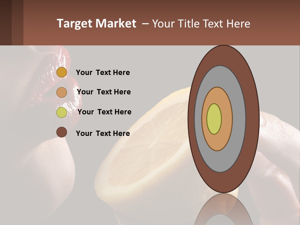 A Person Holding A Slice Of Lemon In Their Hand PowerPoint Template