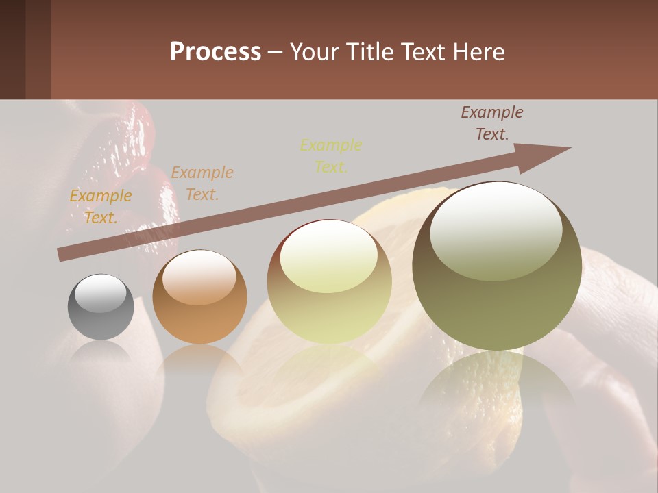 A Person Holding A Slice Of Lemon In Their Hand PowerPoint Template