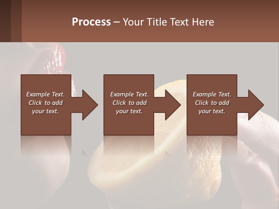 A Person Holding A Slice Of Lemon In Their Hand PowerPoint Template