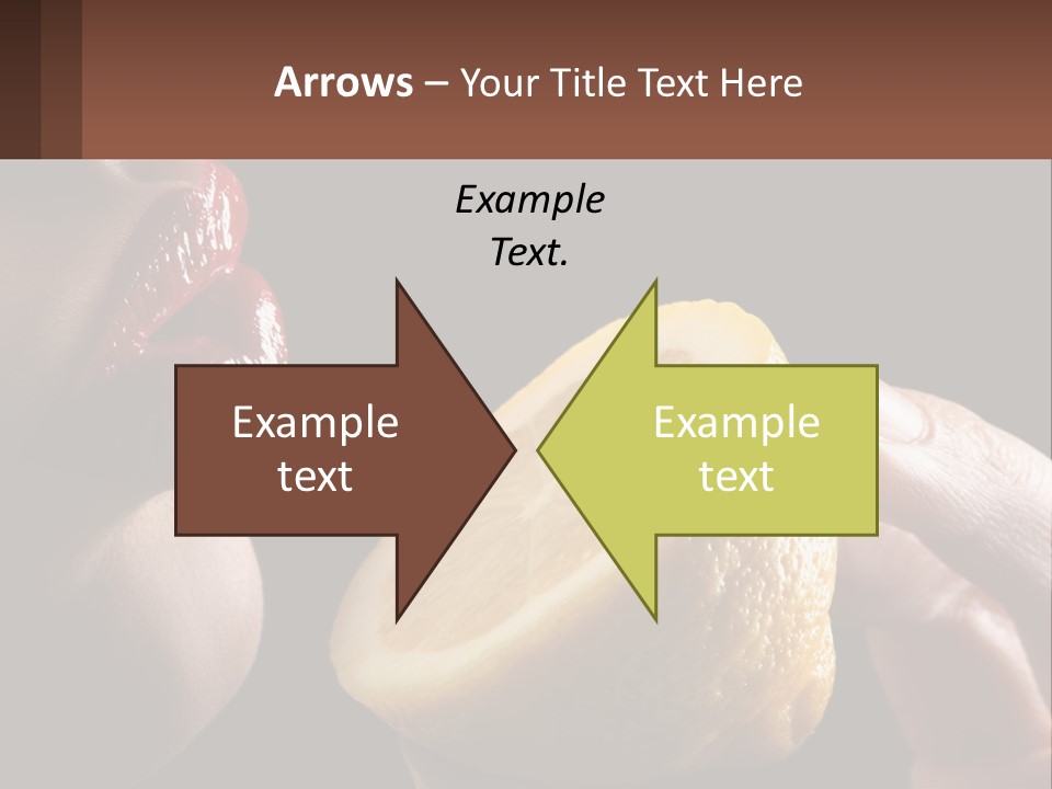 A Person Holding A Slice Of Lemon In Their Hand PowerPoint Template